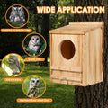 Barn Owl House,Owl Nesting Box for Outside, Wooden Screech Owls Nesting Box