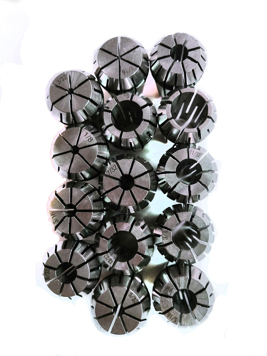 ER20 Spring Collet Set for CNC Engraving Machine and Milling Lathe Tool Workholding Engraving Collets(ER20-14pcs)