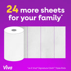 Signature Cloth Paper Towels, 2 Quad Rolls, 172 Sheets per Roll