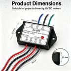 DC12V 10A Forward Reverse Relay Module for Motor Linear Actuator Reversible
