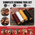 415 PCS Leather Working Kit, Leather Tool Kit, LeatherCrafting Set
