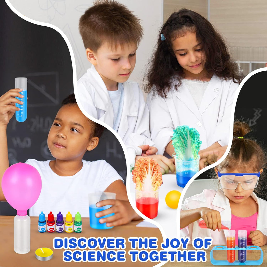 Science Kit for Kids,80 Science Lab Experiments,Scientist Role Play | STEM Educational Learning Scientific