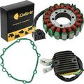 Caltric Stator & Gasket Rectifier Regulator Compatible With Honda Cbr600Rr 2003 2004 2005 2006