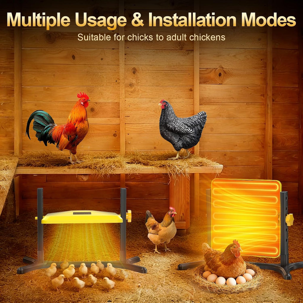 Brooder Plate for Chicks, 50-158°F Brooder & Chicken Heater for Coop with Smart Thermostat, UL certified Radiant