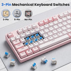 200 Clickers for 3D Prints,3-Pin Mechanical Keyboard Switches Replacement
