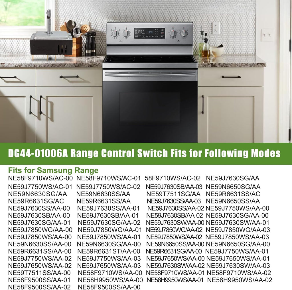 DG44-01006A PER001-02 D Dual Infinite Switch Compatible With Samsung Range