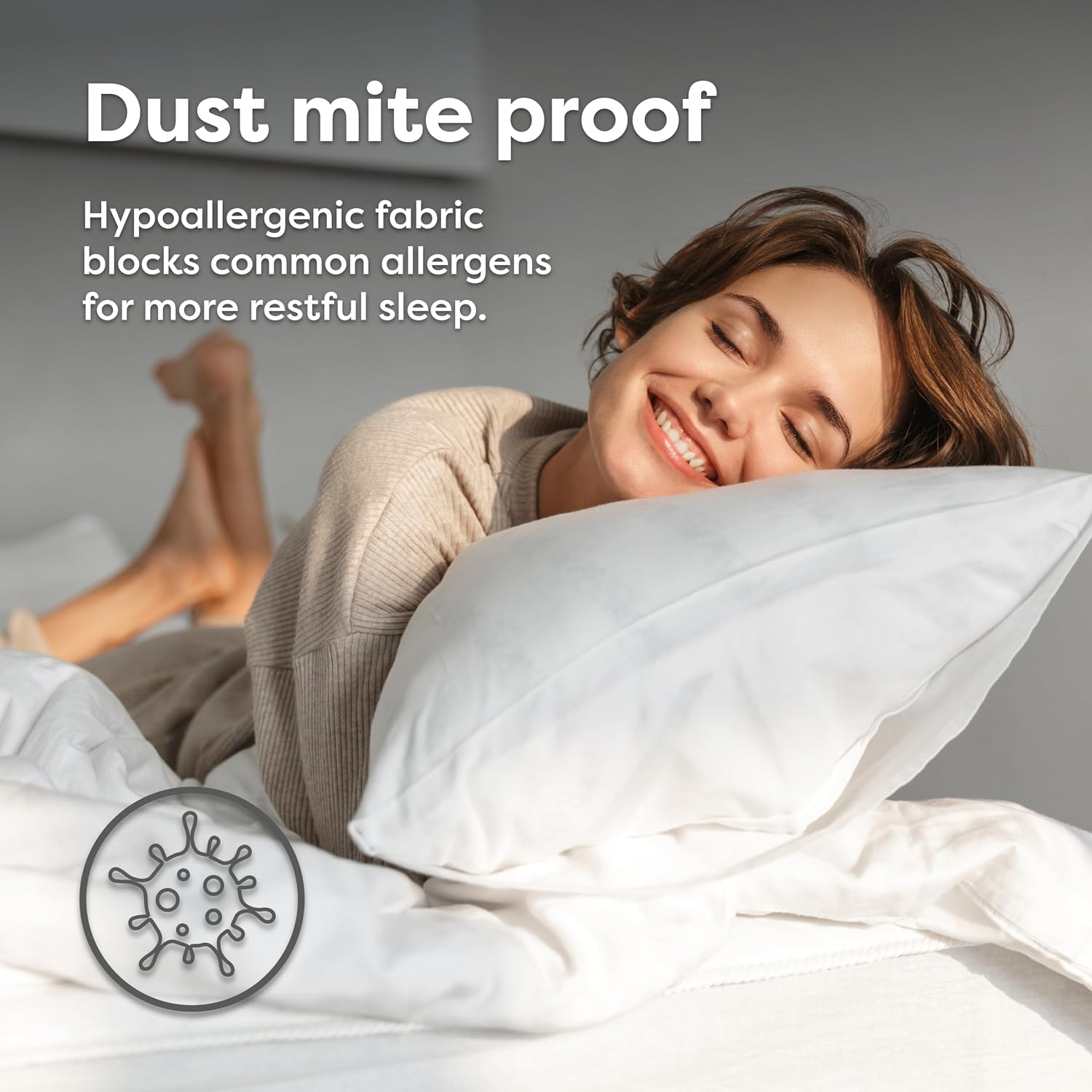 Box Spring Encasement - Zippered Bed Bug Dust Mite Proof Hypoallergenic - Sleep Defense System - Full XL –54" W x 80" L