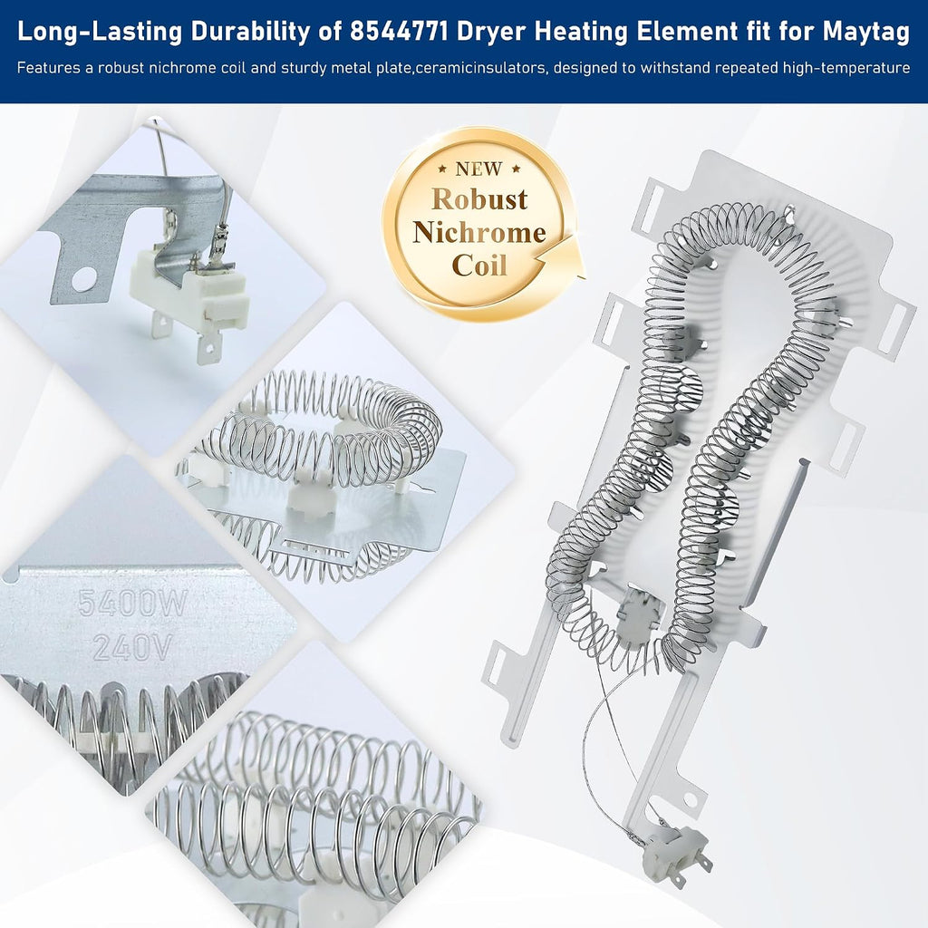 Dryer Heating Element fit for Maytag Bravos MEDE200XW1 MEDB200VQ0 MEDB980BW