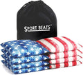 Cornhole Bags Set of 8 - Regulation Size & Weight Bean Bags, Heavy Duty Double-Stitched Canvas for Tailgating