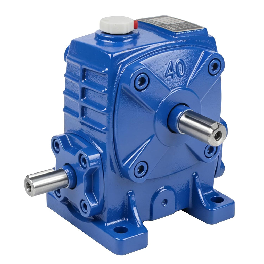 CNCTOPBAOS WPA40 Worm Gear Reducer 40:1, 12mm Input 14mm Output Gearbox