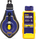 Tools STRAIT-LINE Chalk Line, Speedline Pro Reel, Blue, 100 ft. (IWHT48443BC)