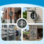 100 Amp Meter Socket, 4-Jaw Meter Base, Single Phase 3-Wire Ring Type