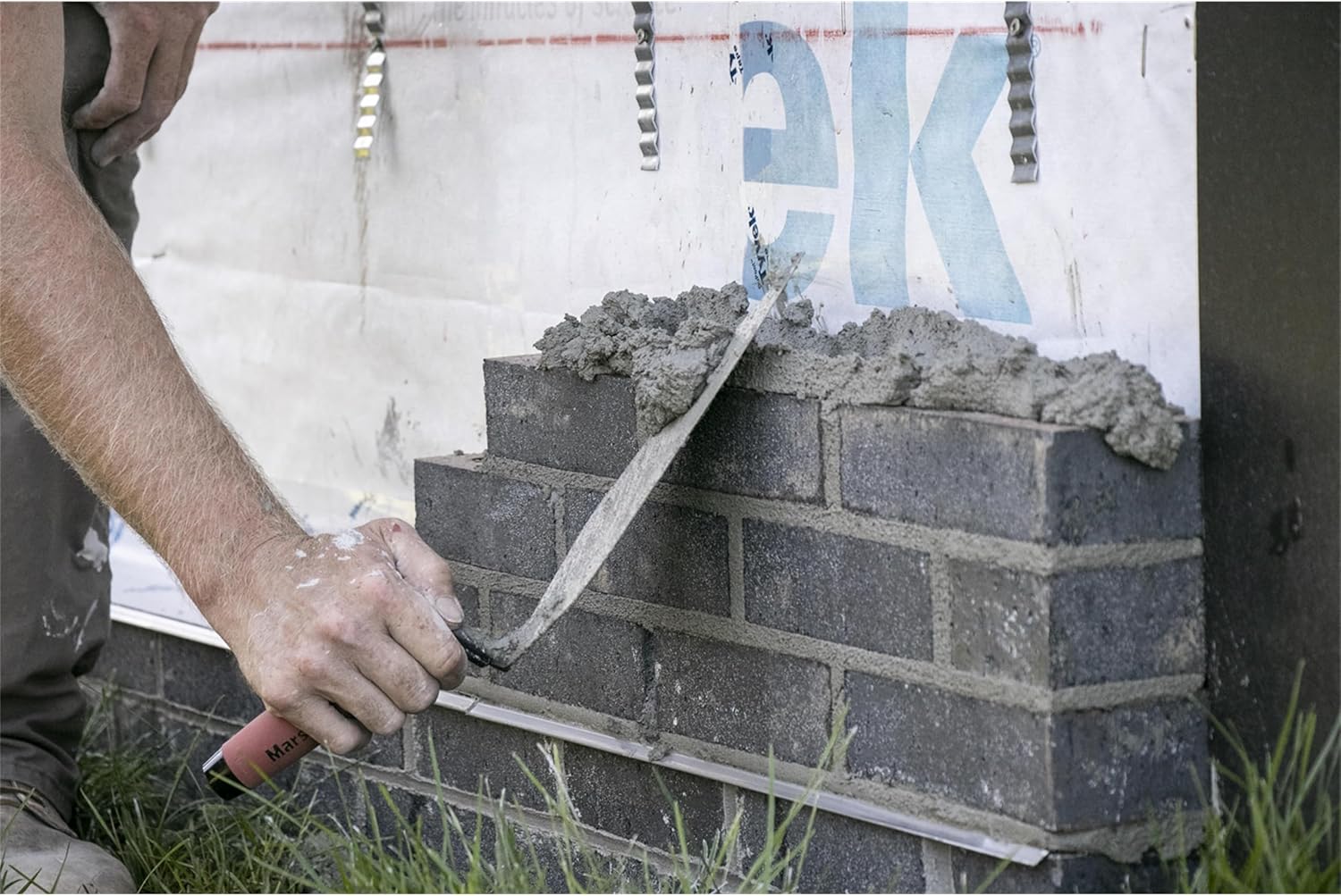 London Brick Trowel, 11 x 4 7/8 Inch, Assembled in the USA | Forged One-Piece High Carbon Steel Blade, Taper-Ground