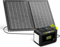 88.8Wh Solar Generator with 21W Solar Panel Included Portable Power Station 80W 110V 120W Max for Camping Outdoor