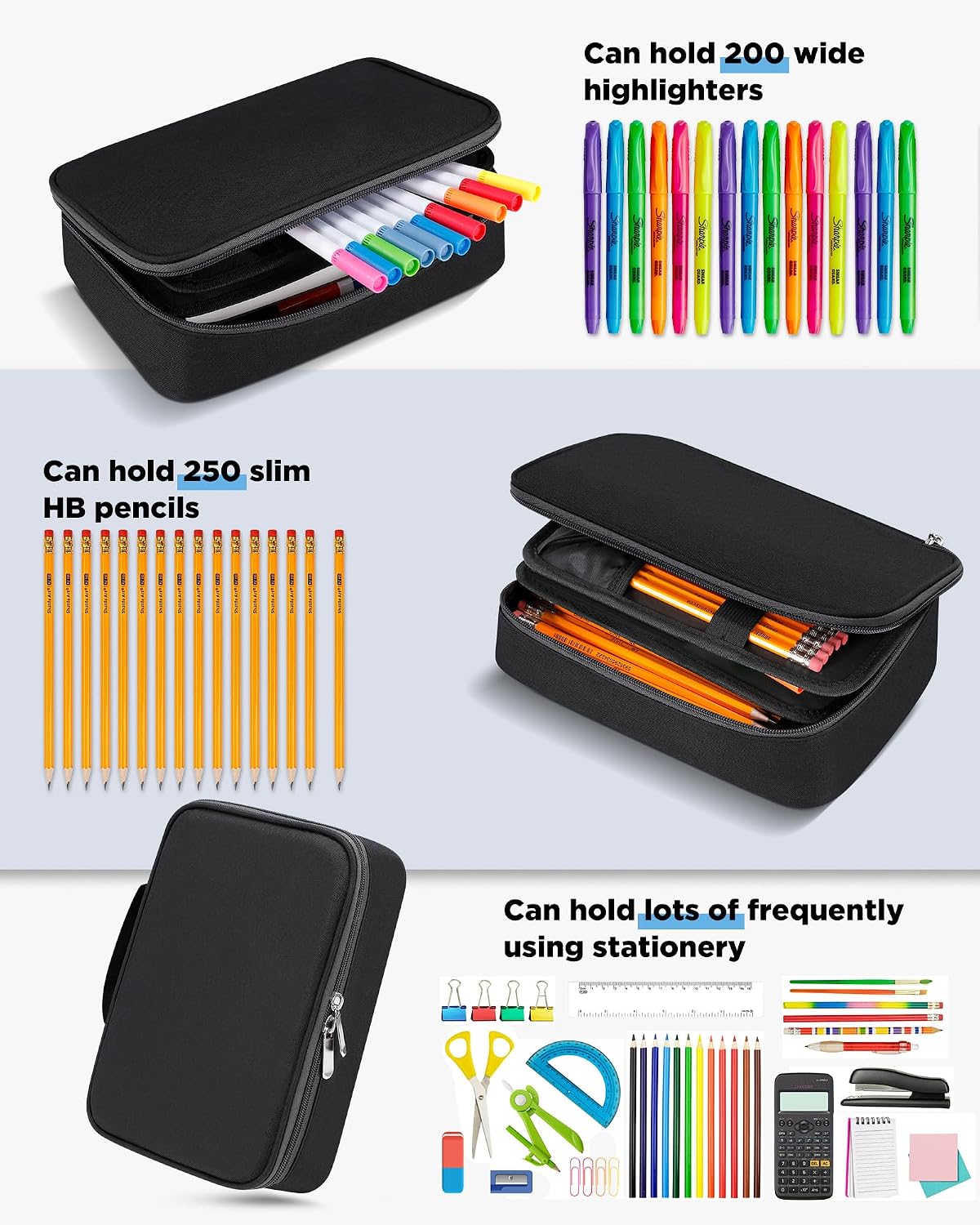 Big Capacity Storage Pouch Marker Pen Pencil Case Simple Stationery Bag Box Art Tool & Sketch Storage Boxes for