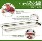 Beef Jerky Meat Slicer Kit- 100% Precision Uniform Slices Guaranteed - Adjustable Thickness Dishwasher Safe Jerky