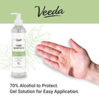 Scented Hand Sanitizer with Lemon Zest Scent - Moisturizing Clear Gel with Vitamin E & Antimicrobial Formula