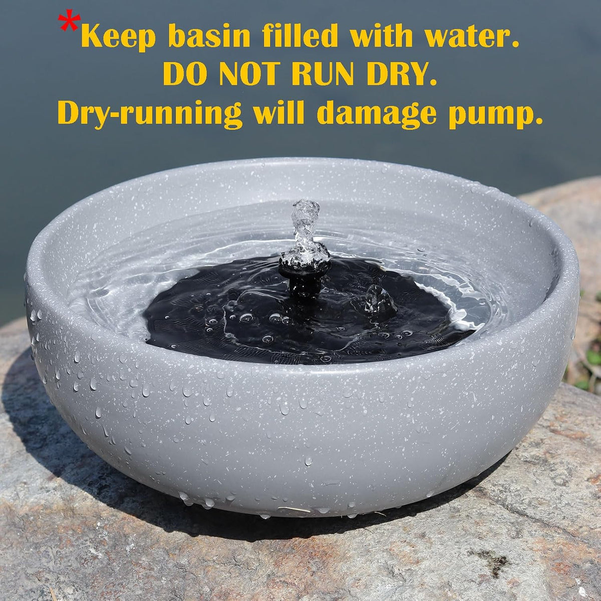 11.2" Solar Bird Bath Fountain for Outdoors,Bird Bath for Outside