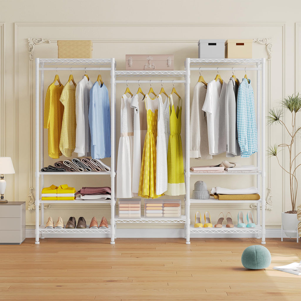 H12 Heavy Duty Clothes Rack, White