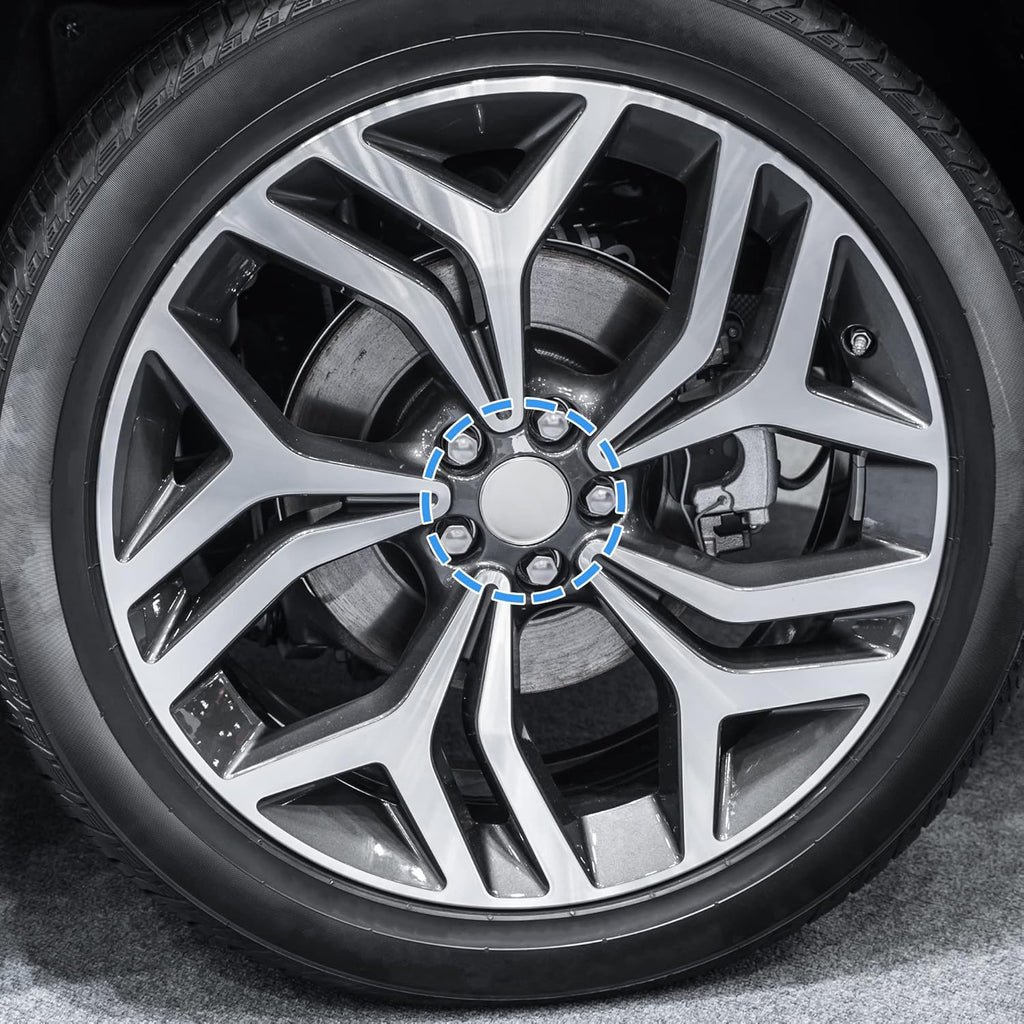 48mm Inner Diameter 6 Clips 53mm Overall Outer Diameter Wheel Rim Hub Center Caps Cover Silver Tone - Pack of 4 | 6