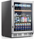 Mini Fridge 24 Inch Undercounter Beverage and Wine Cooler