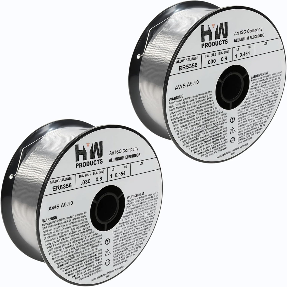 ER5356 Mig .030" Aluminum Welding Wire 1-Pound Roll (Made in North America) 2-Pack