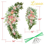 Artificial Wedding Arch Flowers, 2 Large Floral Swags