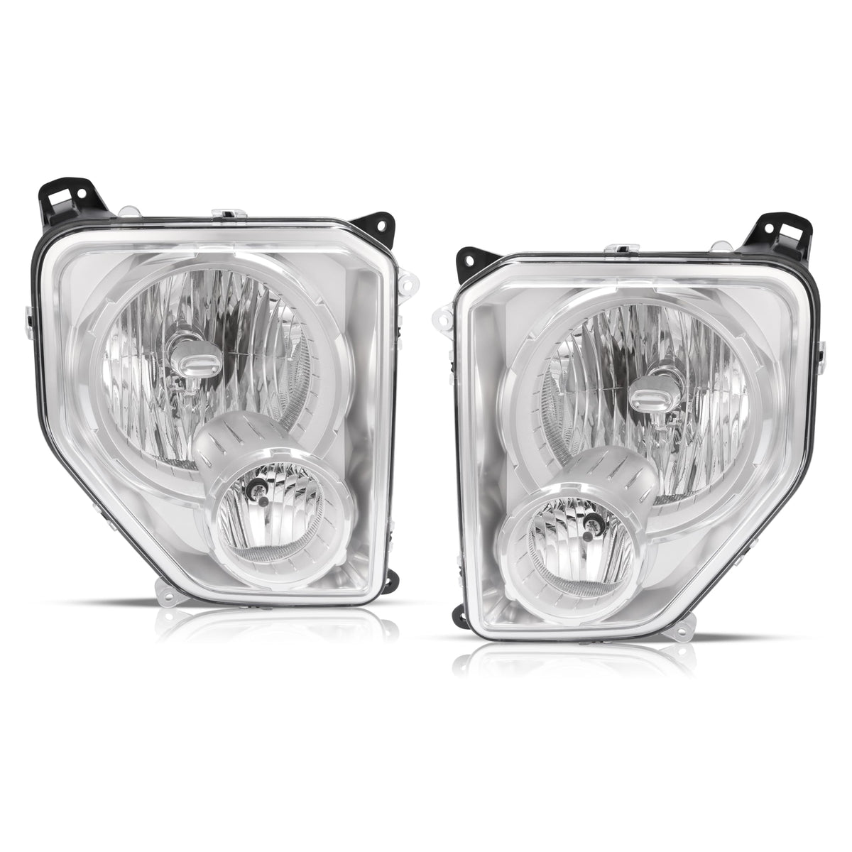 Headlight Assembly w/Fog Light Compatible with 08-12 Jeep Liberty