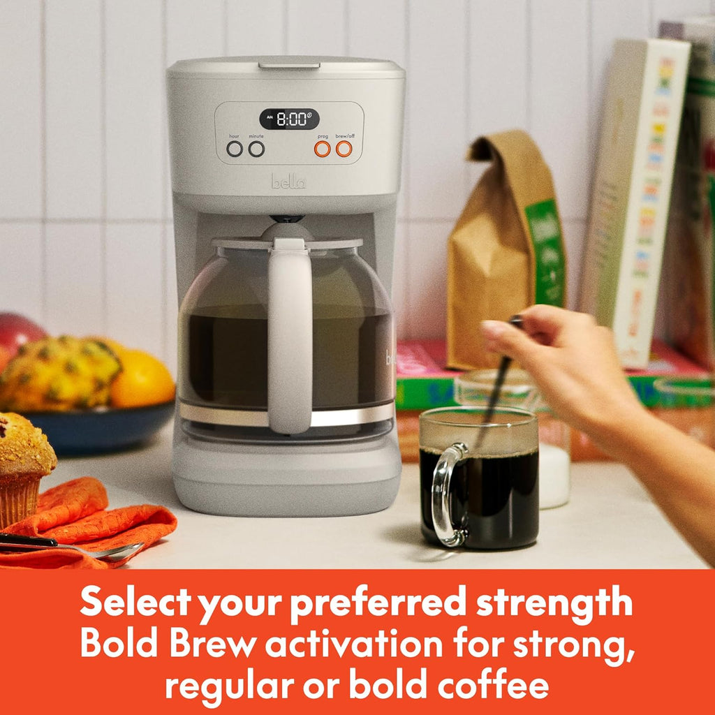 12 Cup Programmable Coffee Marker, Reusable Dishwasher Safe Accessories, Easy LCD diaply, Auto Shutoff, 900 watt