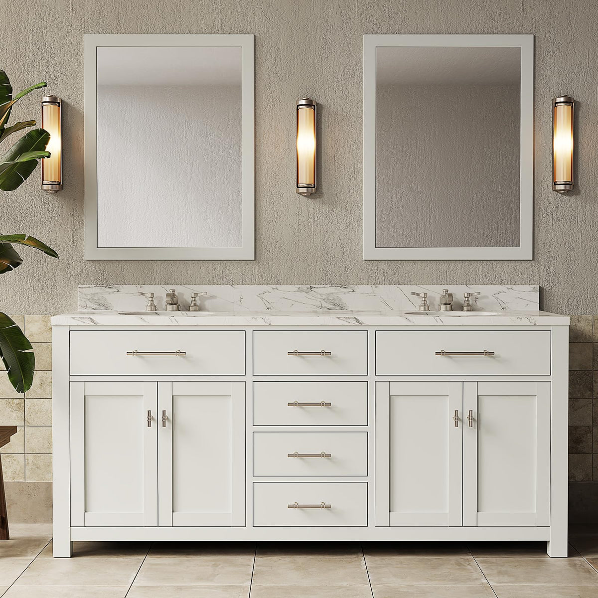 40 Pack 5 Inch Brushed Nickel Cabinet Handles
