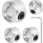 4pcs 1/4" bore Shaft Collar,Zinc Plated Set-Screw Shaft Collars