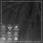 Black Tulle Fabric Roll 6 Inch x 100 Yards