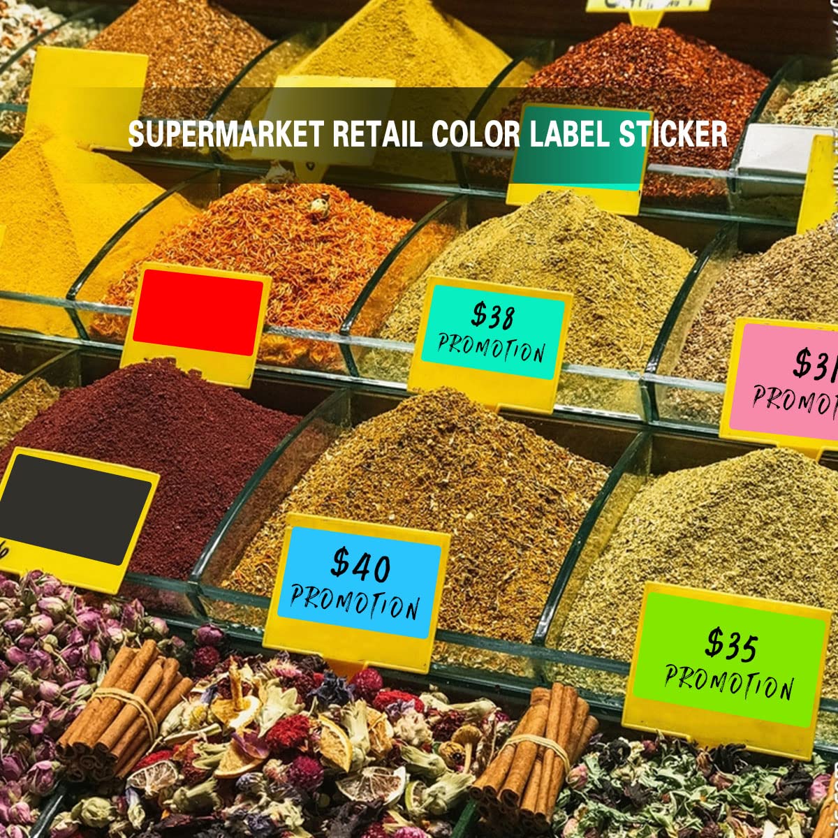 5 x 3 inch Rectangle Color-Code Sticker Label,250P Sky-Blue Moving Labels