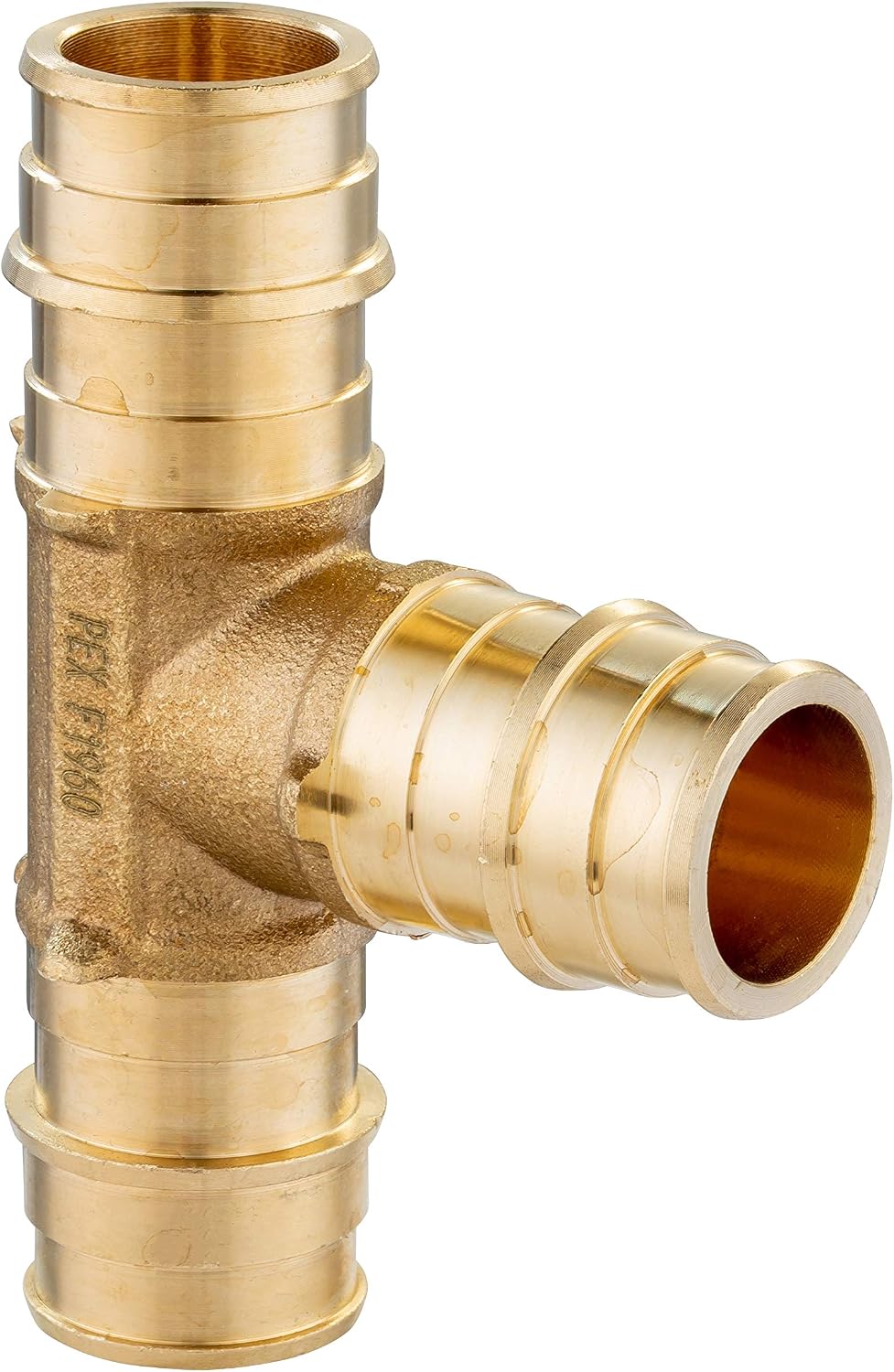 2Pcs EFIELD Pex A Expansion Brass Fitting 1 inch Tee(PEX1960044-2)