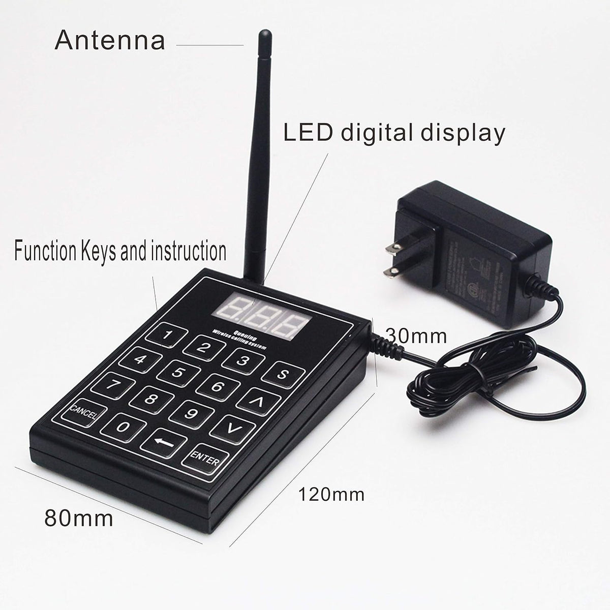 Restaurant Wireless Calling System 40 Coaster Pagers+1Caller