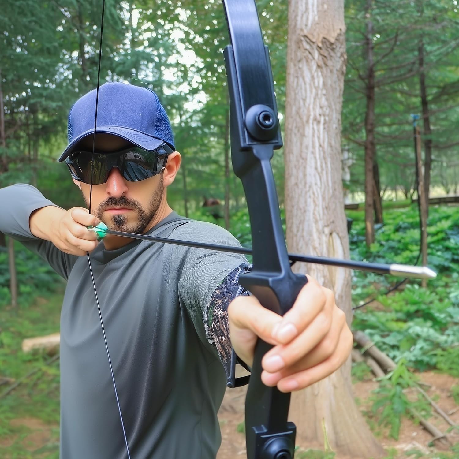Archery Recurve Bow and Arrow Set for Adults/Youth Beginners | Left & Right Handed, Takedown Bow for Teens, Target