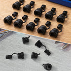 HINZIC 10PCS 6N-4 Strain Relief Cord Connector, Black Nylon