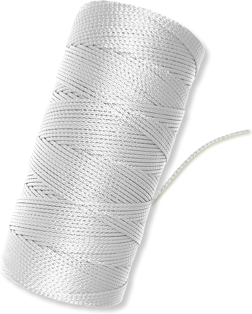 Bright White Twine String - #18 Strong Nylon String - 1000 Ft Length - White String for Gardening, Nylon Twine for