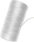 Bright White Twine String - #18 Strong Nylon String - 1000 Ft Length - White String for Gardening, Nylon Twine for