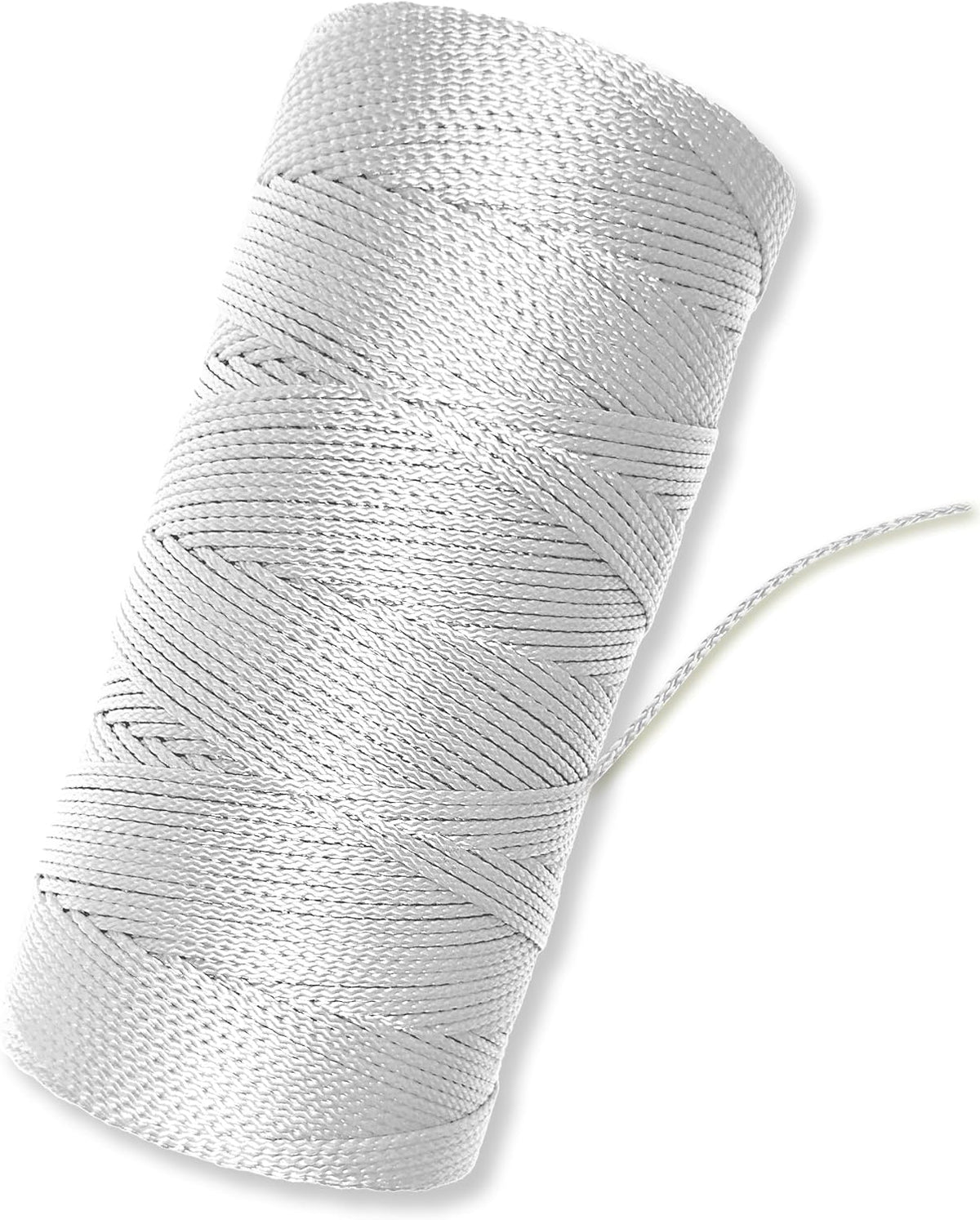 Bright White Twine String - #18 Strong Nylon String - 1000 Ft Length - White String for Gardening, Nylon Twine for