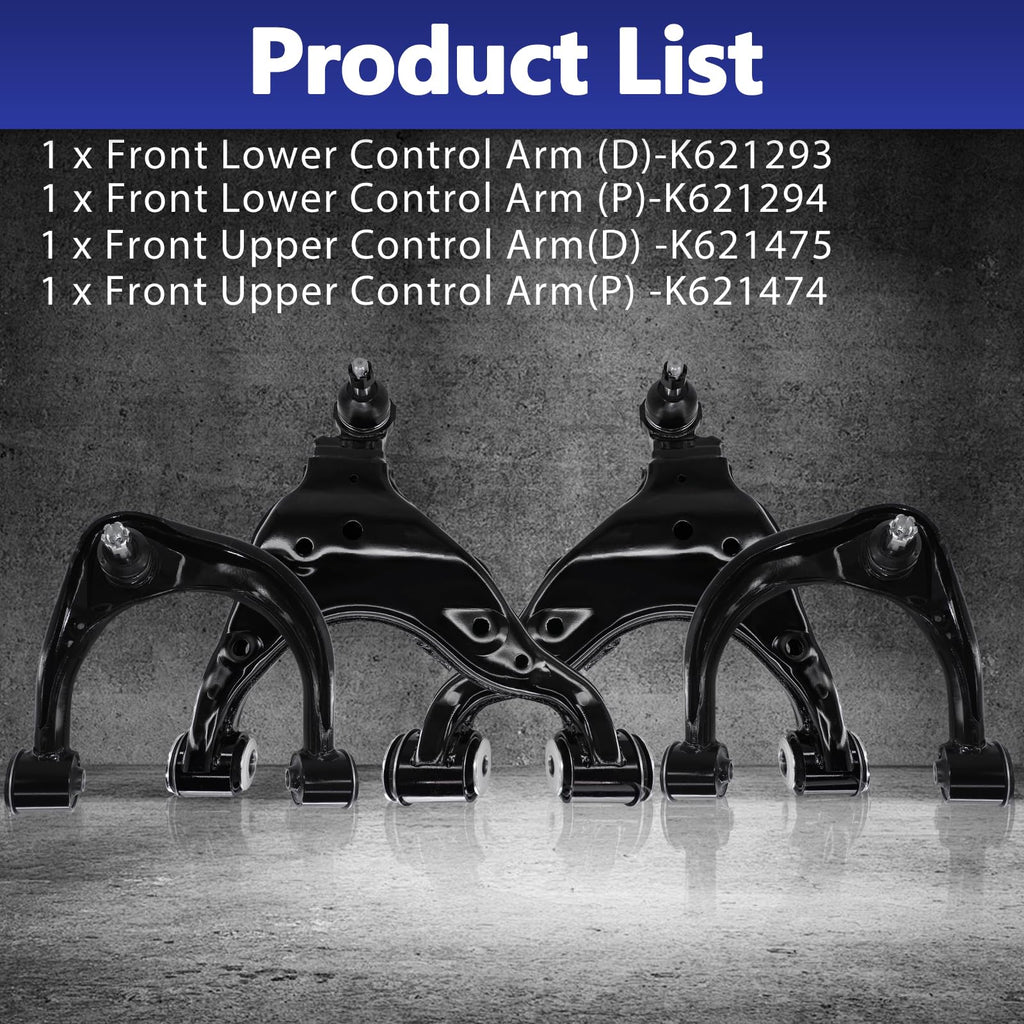 HAWK BROTHER Control Arm, Front Upper Lower Suspension Kit