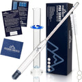 Brewing Hydrometer Alcohol Tester Kit: USA-Made Beer & Wine American-Made Specific Gravity ABV Test Pro Series