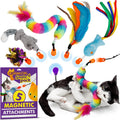 Snatch Pack - 5 Magnetic Attachments for The Snatch Magnetic Wand Toy - Catnip Mouse, Rattle Snake, Crinkle Fish