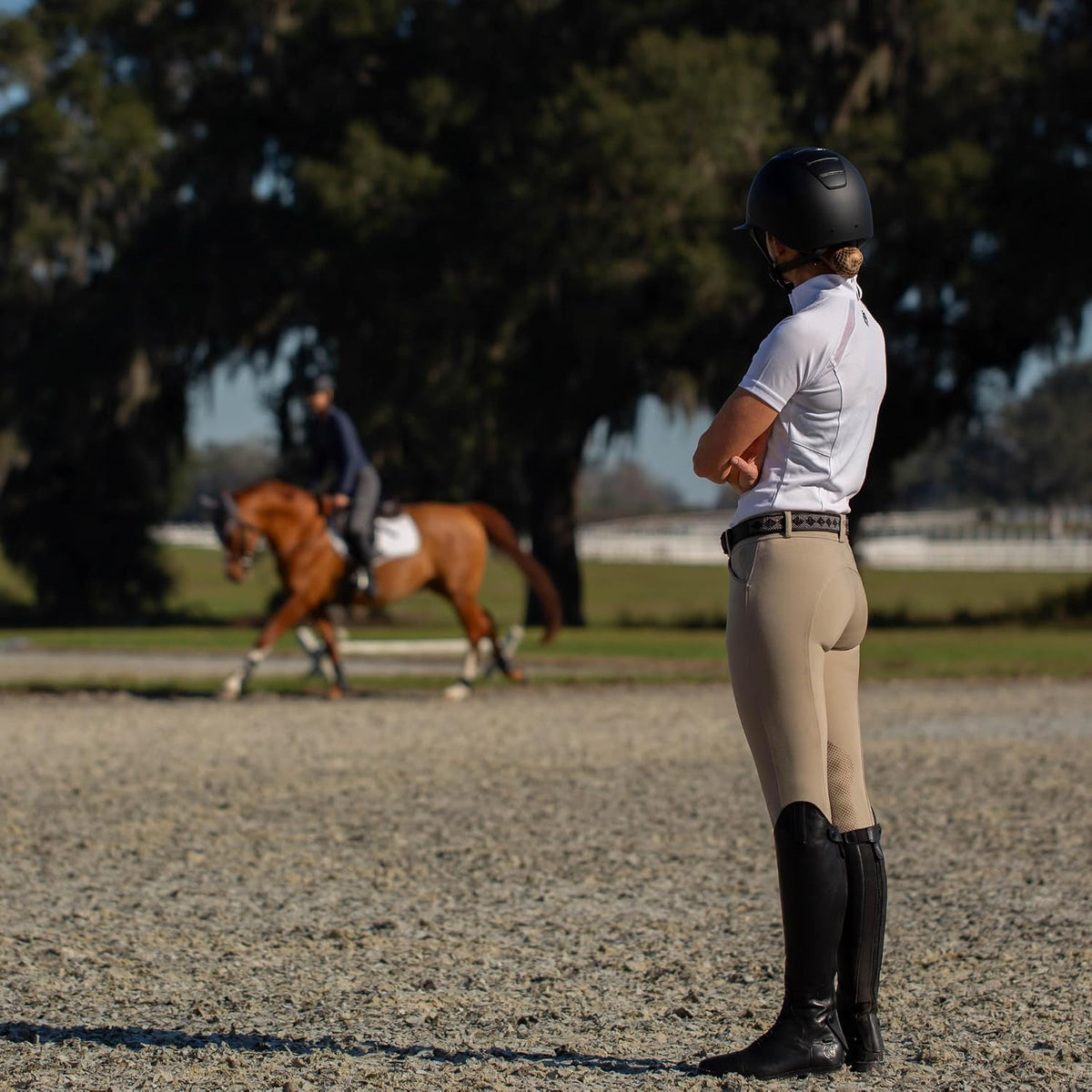 Astrid Silicone Knee Patch Riding Breeches for Women High Comfort
