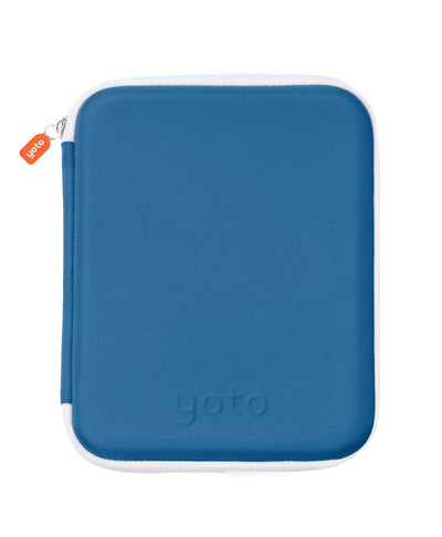 Card Case in Blue Bird – Kids Accessory, Soft Portable Folder with Zipper & 64 Pockets for Player & Mini Audiobook