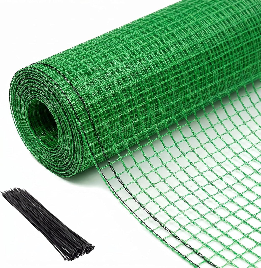 Plastic Garden Fence 4x100 FT,0.4" Mesh Deer Fence Roll