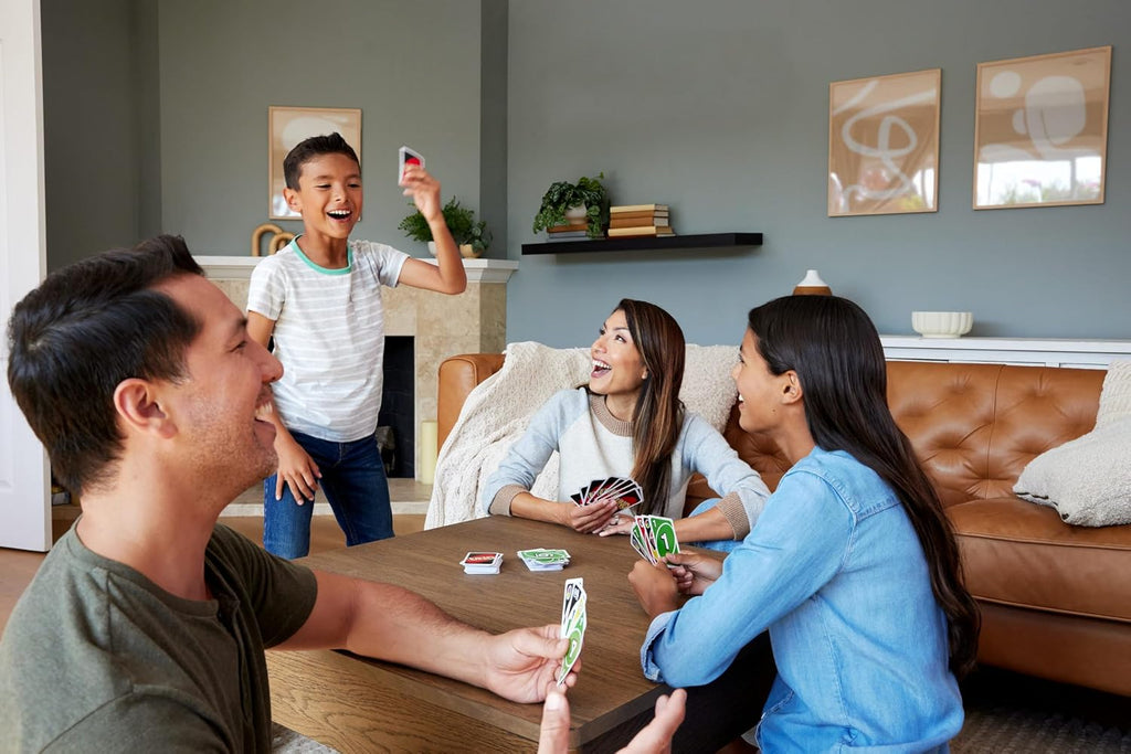Mattel Games UNO Card Game for Kid, Adult & Family Nights & Parties, Travel & Vacations, Color Blind Accessible &