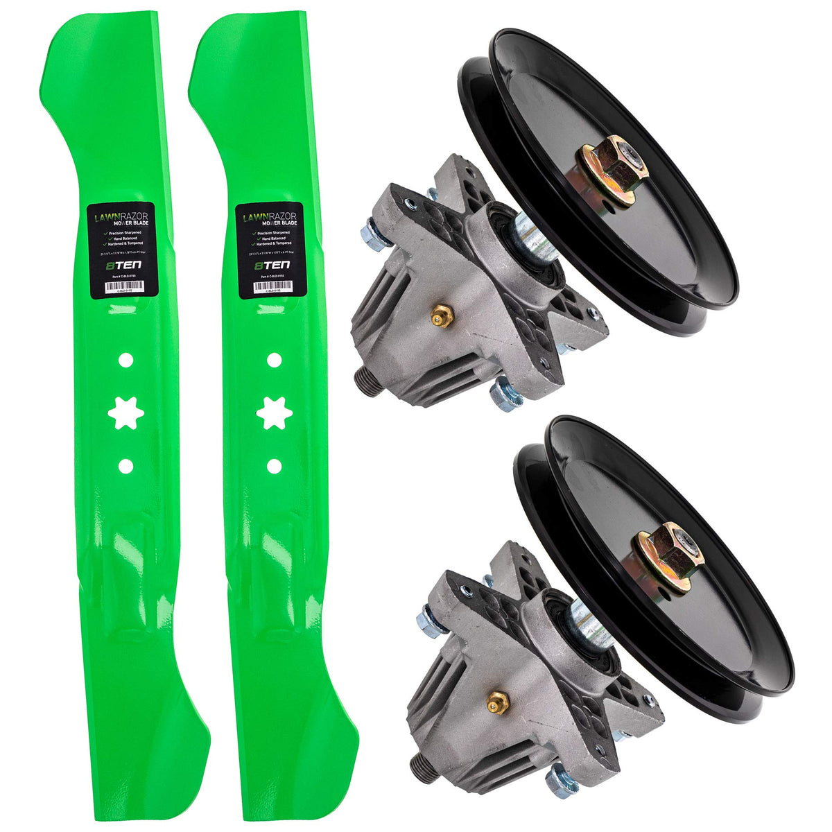 8TEN Blade Spindle Kit for MTD Craftsman Yard-Man T1600 46 Inch Deck
