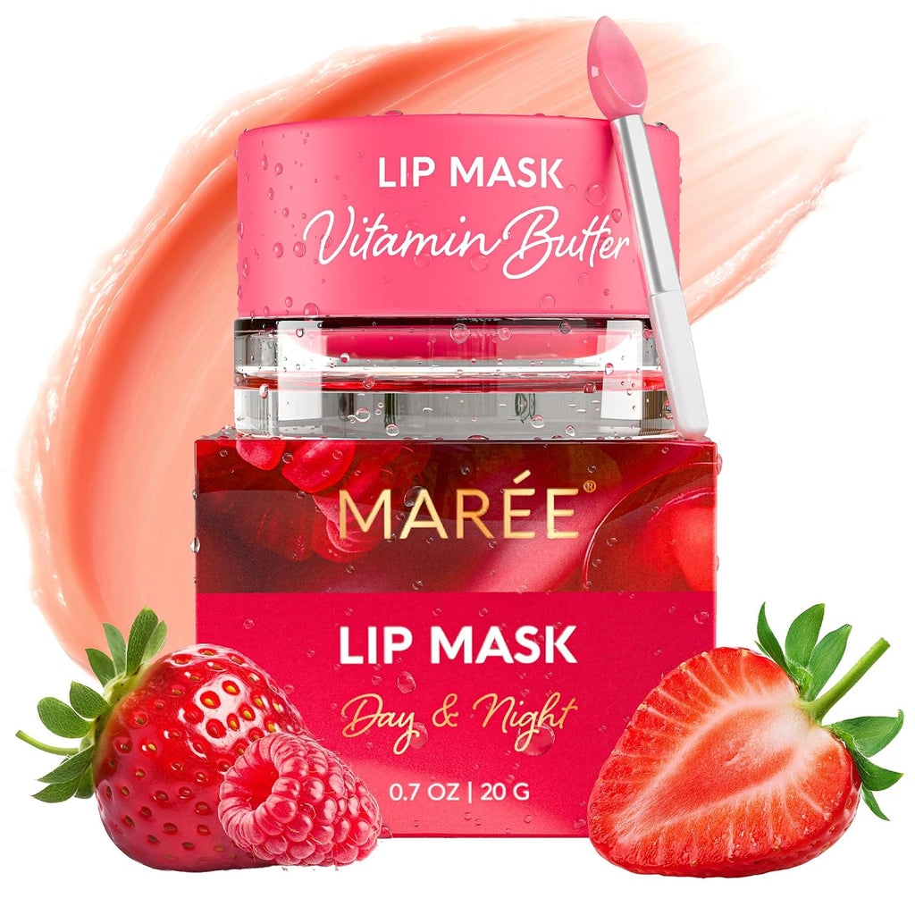 Lip Mask Overnight - Berry Hydrating Lip Scrub & Moisturizer Mask