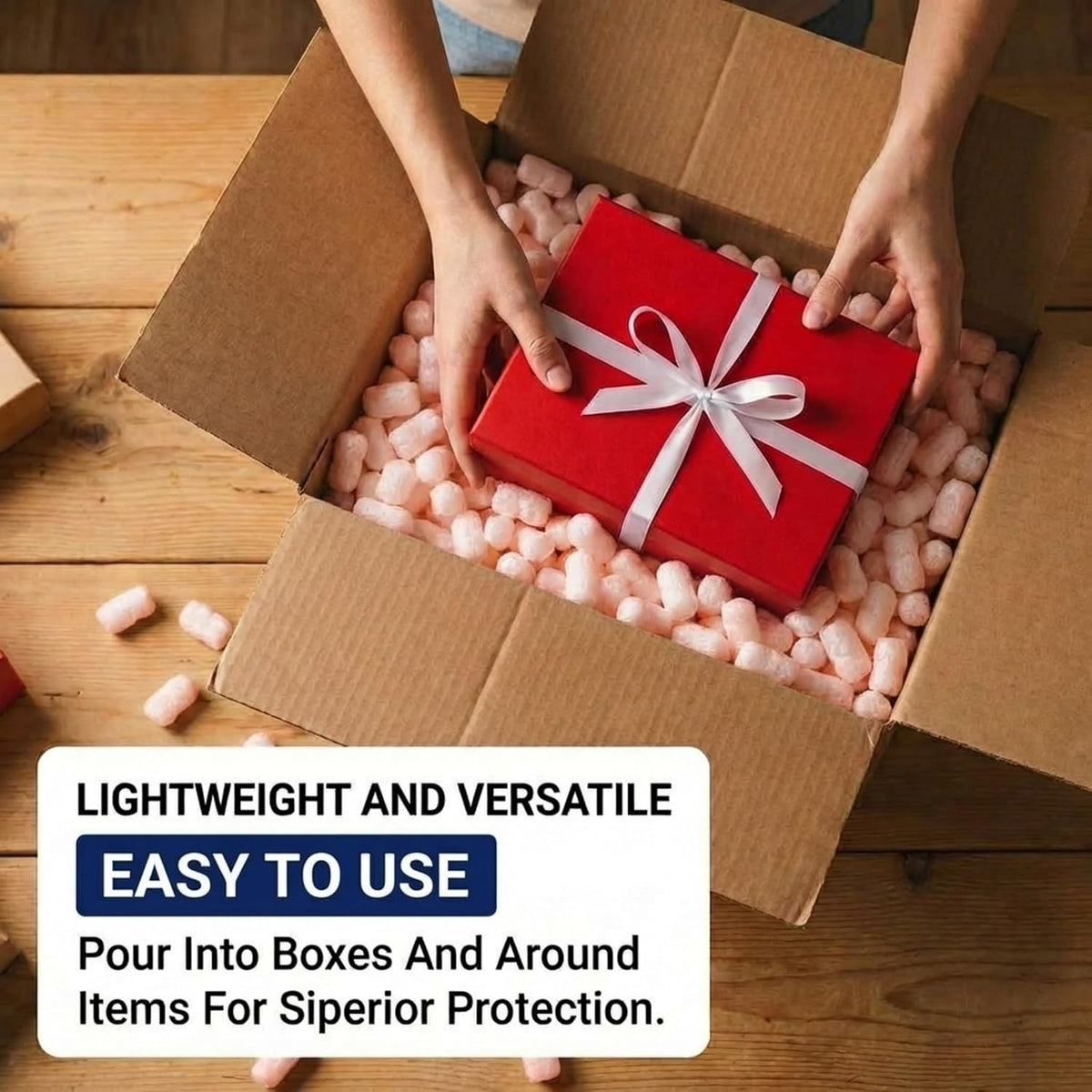 Shipping & Packing Peanuts Pink, 7 Cubic Feet - Loose Fill Packaging Peanuts for Packing, Moving and Storage